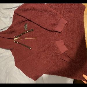 Victoria secret super soft with hood half zip